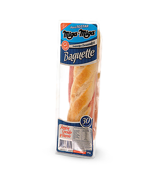 MigaMiga - Baguettes de Jamón Cocido y Queso