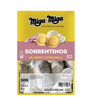 Miga Miga - Sorrentinos de Jamón y Mozzarella